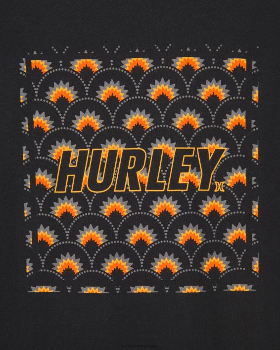 hverdag fire hjørner t-shirt Mænd sort tøj Hurley D404N300