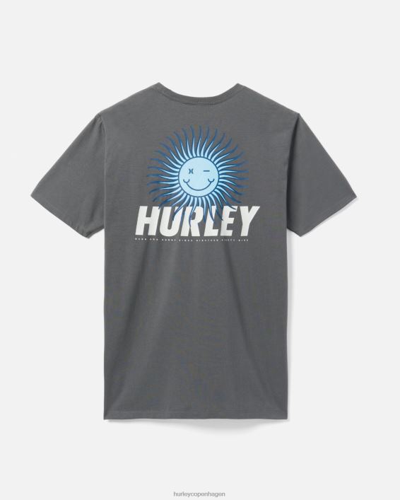 hverdag udforske glad sol fyr t-shirt Mænd ion grå tøj Hurley D404N295