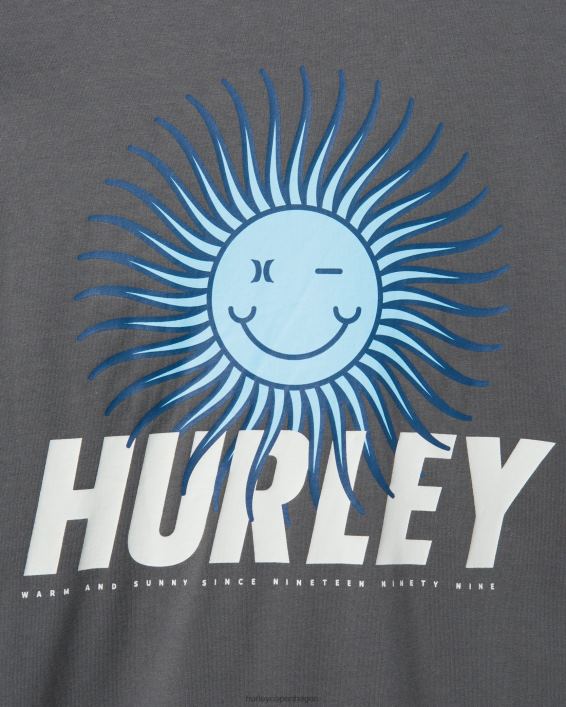 hverdag udforske glad sol fyr t-shirt Mænd ion grå tøj Hurley D404N295