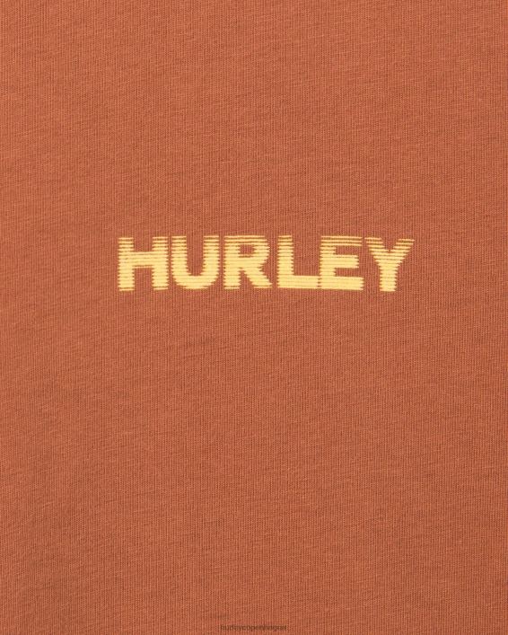hverdagens udforske refleks kortærmet Mænd zion rust tøj Hurley D404N330