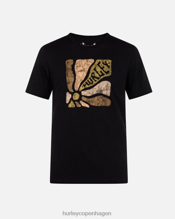 hverdagens udforske solsikke kortærmet t-shirt Mænd sort tøj Hurley D404N9