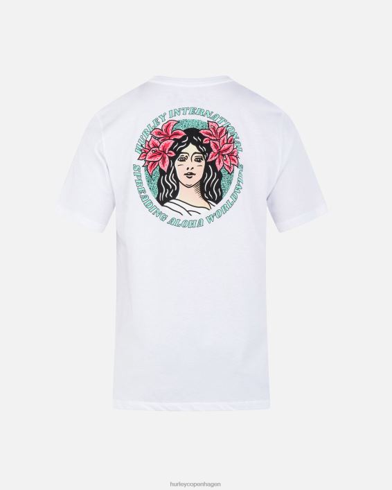 hverdags aloha dame kortærmet t-shirt Mænd hvid tøj Hurley D404N72