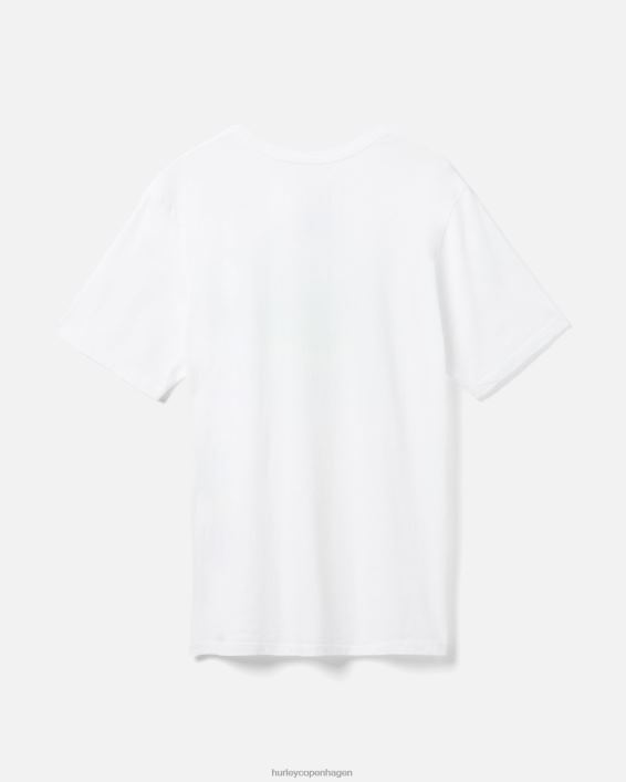 hverdags bølgelængde t-shirt Mænd hvid tøj Hurley D404N347