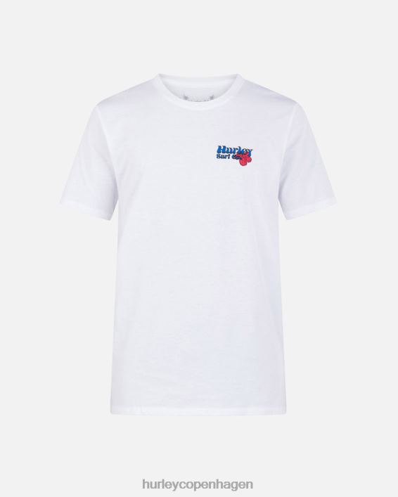 hverdags birdies kortærmet t-shirt Mænd hvid tøj Hurley D404N69