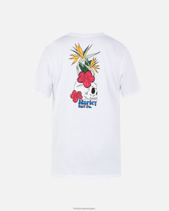 hverdags birdies kortærmet t-shirt Mænd hvid tøj Hurley D404N69