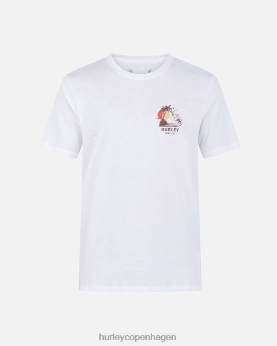 hverdags ø-fest kortærmet t-shirt Mænd hvid tøj Hurley D404N66