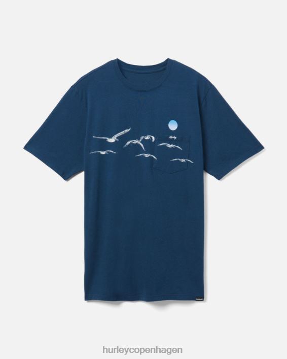 hverdags flok lomme t-shirt Mænd natstyrke tøj Hurley D404N288