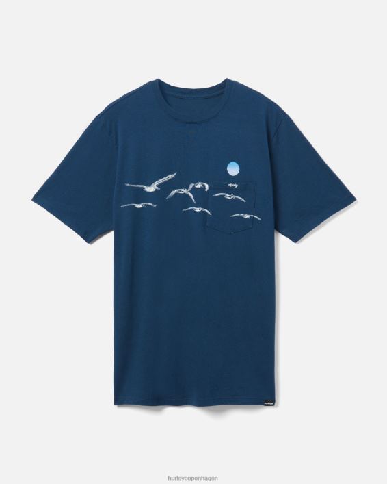 hverdags flok lomme t-shirt Mænd natstyrke tøj Hurley D404N288