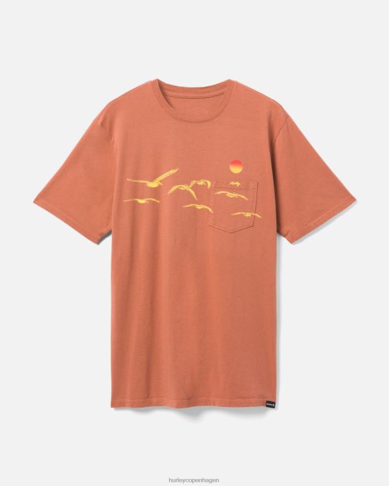 hverdags flok lomme t-shirt Mænd zion rust tøj Hurley D404N360
