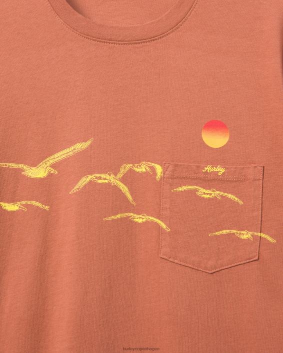 hverdags flok lomme t-shirt Mænd zion rust tøj Hurley D404N360