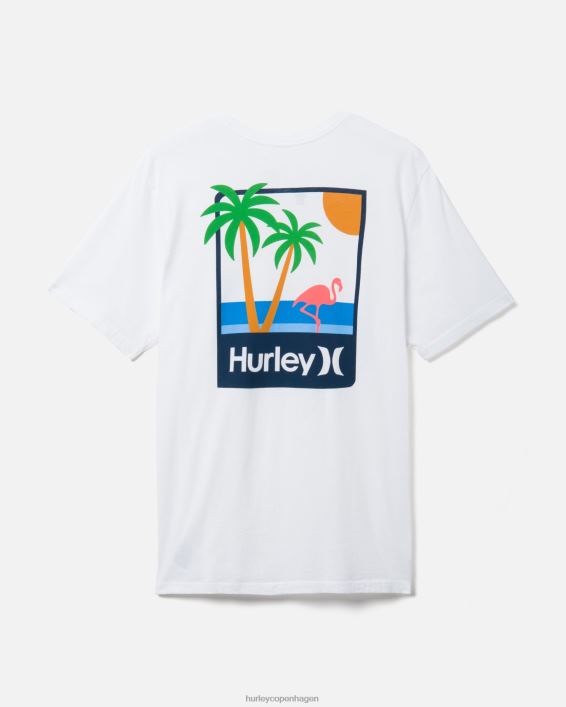 hverdags mingo kortærmet Mænd hvid tøj Hurley D404N393