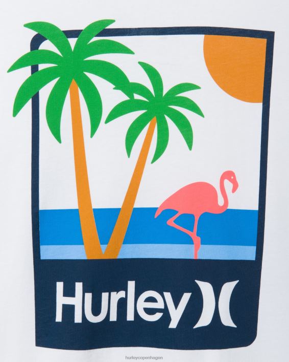 hverdags mingo kortærmet Mænd hvid tøj Hurley D404N393