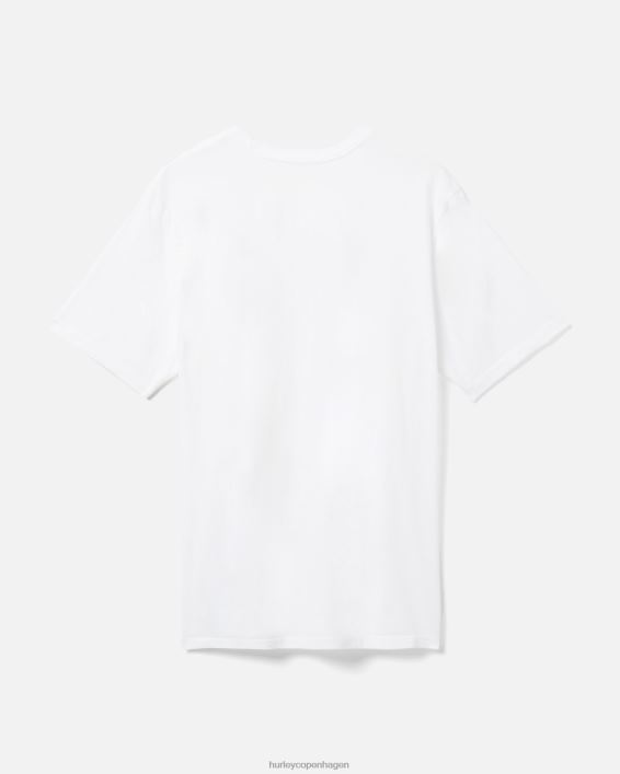 hverdags one and only fm t-shirt Mænd hvid tøj Hurley D404N286