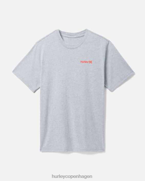 hverdags one and only fm t-shirt Mænd mørkegrå lyng tøj Hurley D404N297