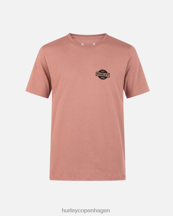 hverdags parkeringskort kortærmet t-shirt Mænd fantomrose tøj Hurley D404N73