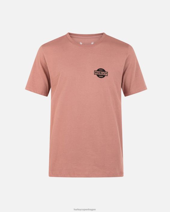 hverdags parkeringskort kortærmet t-shirt Mænd fantomrose tøj Hurley D404N73