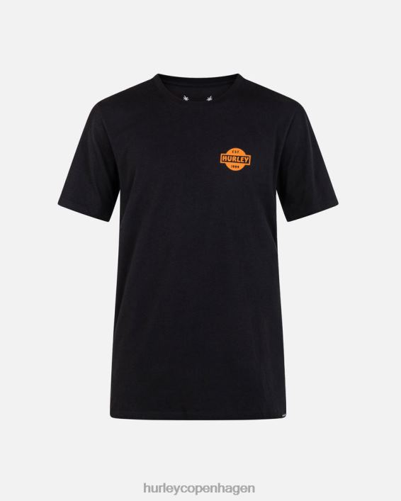hverdags parkeringskort kortærmet t-shirt Mænd sort tøj Hurley D404N23