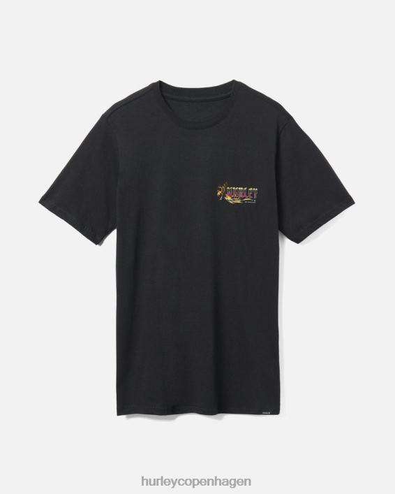 hverdags pirat papegøje t-shirt Mænd sort tøj Hurley D404N359
