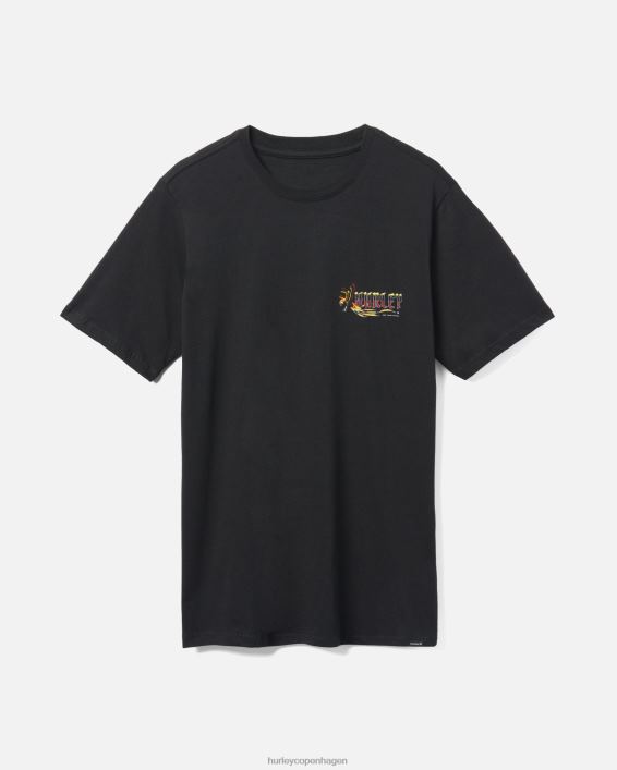hverdags pirat papegøje t-shirt Mænd sort tøj Hurley D404N359