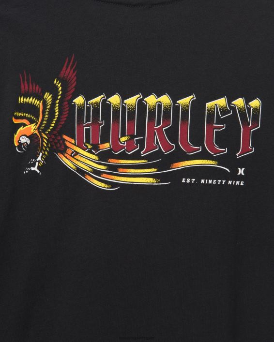 hverdags pirat papegøje t-shirt Mænd sort tøj Hurley D404N359