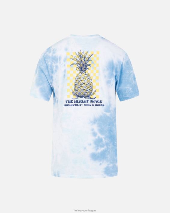 hverdags tie dye trippy ananas kortærmet t-shirt Mænd blå drøm tøj Hurley D404N8
