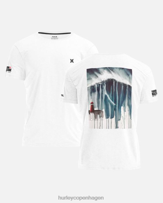 hverdags tudor nazare kortærmet t-shirt Mænd hvid tøj Hurley D404N141