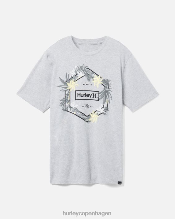 hverdagsjungler t-shirt Mænd mørkegrå lyng tøj Hurley D404N285