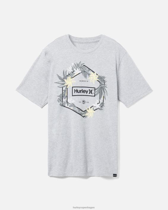 hverdagsjungler t-shirt Mænd mørkegrå lyng tøj Hurley D404N285