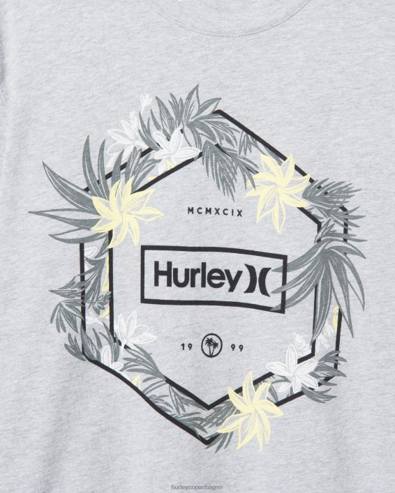 hverdagsjungler t-shirt Mænd mørkegrå lyng tøj Hurley D404N285