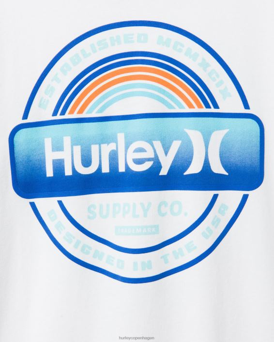 hverdagsmærke kortærmet Mænd hvid tøj Hurley D404N316