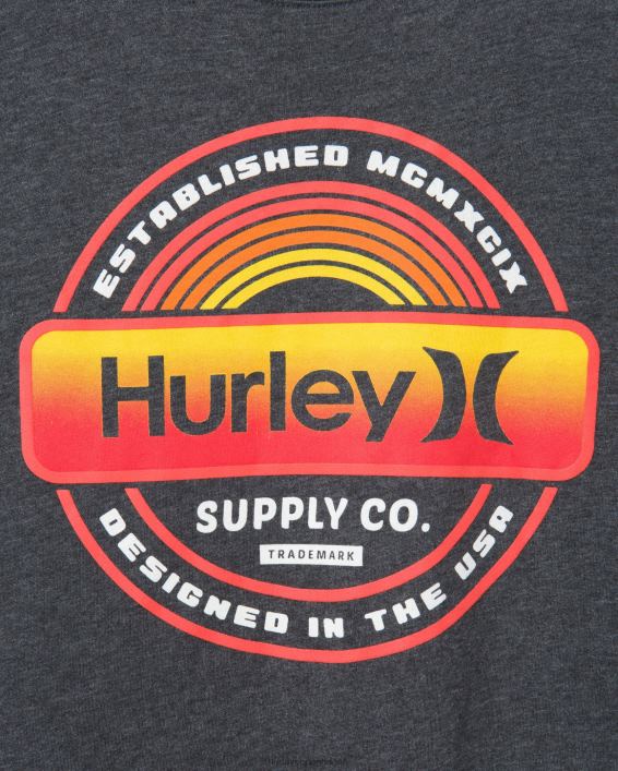 hverdagsmærke kortærmet Mænd sort lyng tøj Hurley D404N357