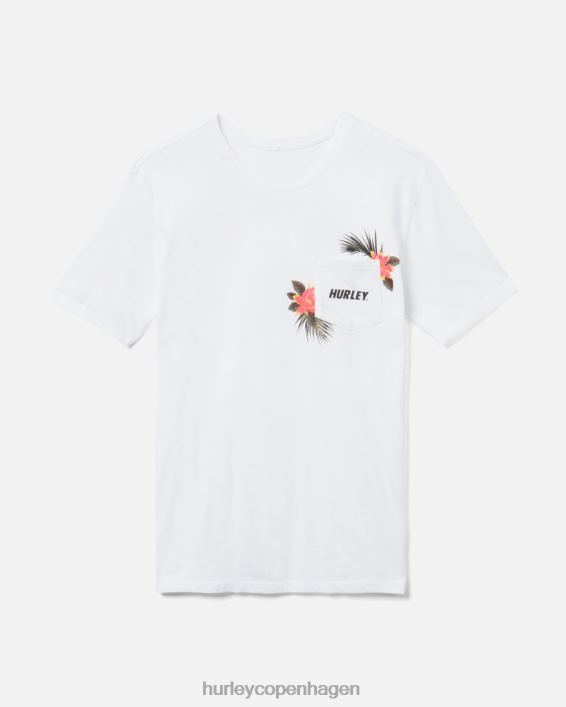 hverdagsvasket ala moana fastlane kortærmet lomme t-shirt Mænd hvid tøj Hurley D404N405