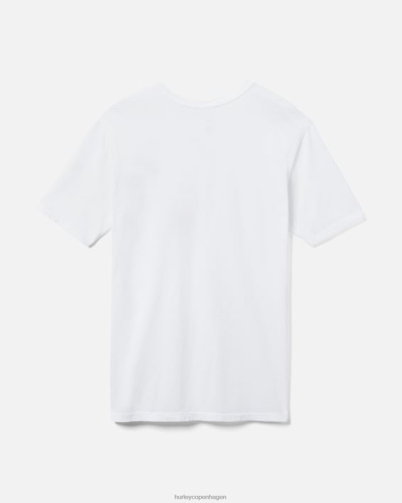 hverdagsvasket ala moana fastlane kortærmet lomme t-shirt Mænd hvid tøj Hurley D404N405