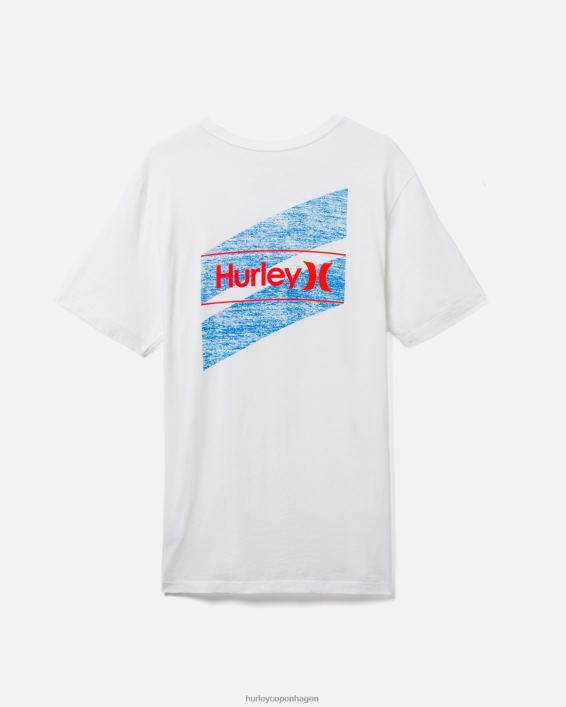 hverdagsvasket en og kun skåret kortærmet t-shirt Mænd hvid tøj Hurley D404N379
