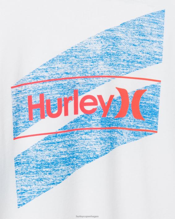 hverdagsvasket en og kun skåret kortærmet t-shirt Mænd hvid tøj Hurley D404N379