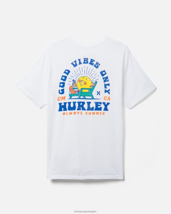 hverdagsvasket ferie kortærmet Mænd hvid tøj Hurley D404N296