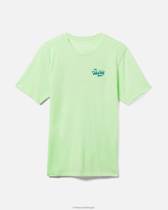 hverdagsvasket shatki kortærmet t-shirt Mænd lyse-grøn tøj Hurley D404N409