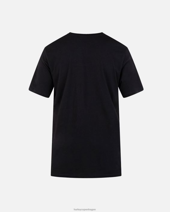 kortærmet t-shirt til hverdagsbyer Mænd sort tøj Hurley D404N31