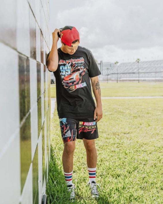 nascar x everyday 99 kortærmet t-shirt Mænd sort tøj Hurley D404N264