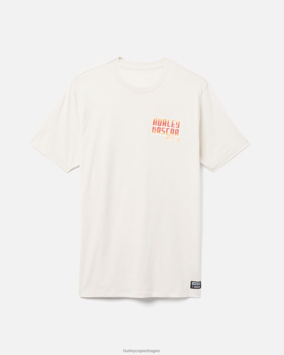 nascar x hverdags hurtigere kortærmet t-shirt Mænd knogle tøj Hurley D404N265