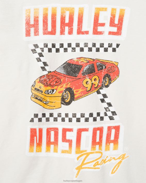 nascar x hverdags hurtigere kortærmet t-shirt Mænd knogle tøj Hurley D404N265