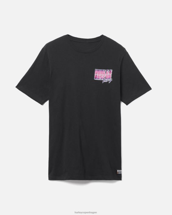 nascar x hverdags hurtigere kortærmet t-shirt Mænd sort tøj Hurley D404N267
