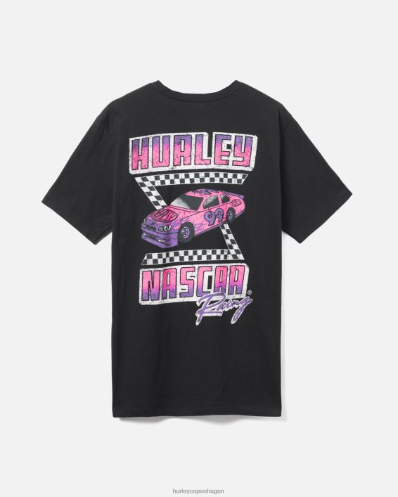 nascar x hverdags hurtigere kortærmet t-shirt Mænd sort tøj Hurley D404N267