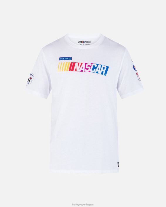nascar x hverdagsmærket kortærmet t-shirt Mænd hvid tøj Hurley D404N261