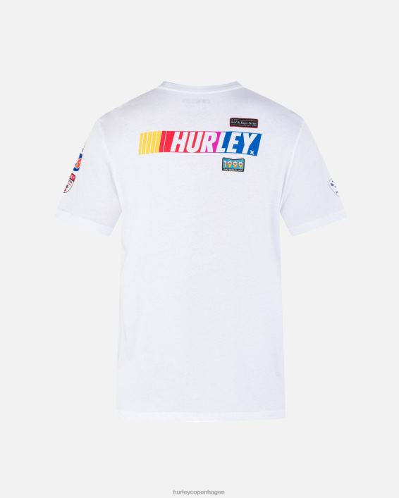 nascar x hverdagsmærket kortærmet t-shirt Mænd hvid tøj Hurley D404N261