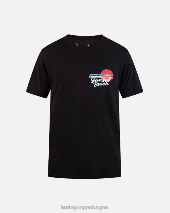 pro sunset beach kortærmet t-shirt Mænd sort tøj Hurley D404N274