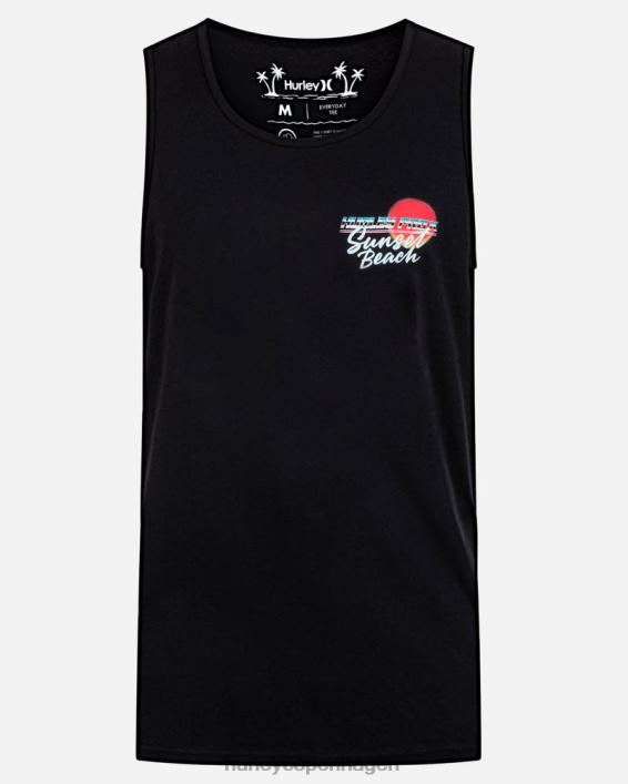 pro sunset beach tank Mænd sort tøj Hurley D404N283