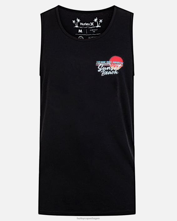 pro sunset beach tank Mænd sort tøj Hurley D404N283