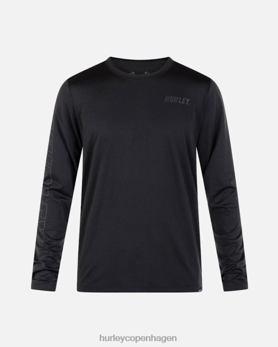 h2o-dri easton upf langærmet top Mænd sort lyng tøj Hurley D404N15