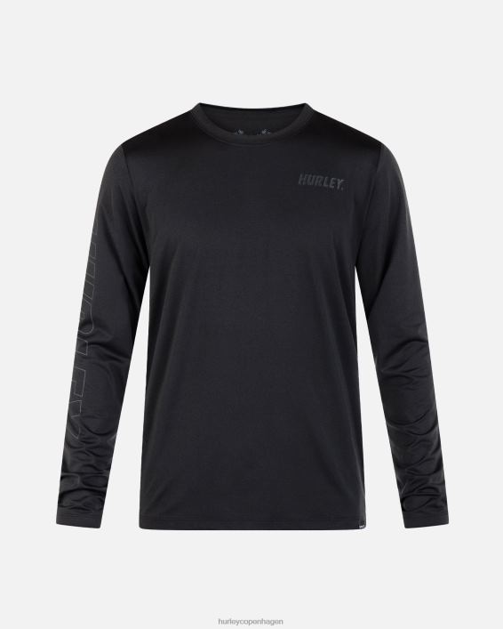 h2o-dri easton upf langærmet top Mænd sort lyng tøj Hurley D404N15